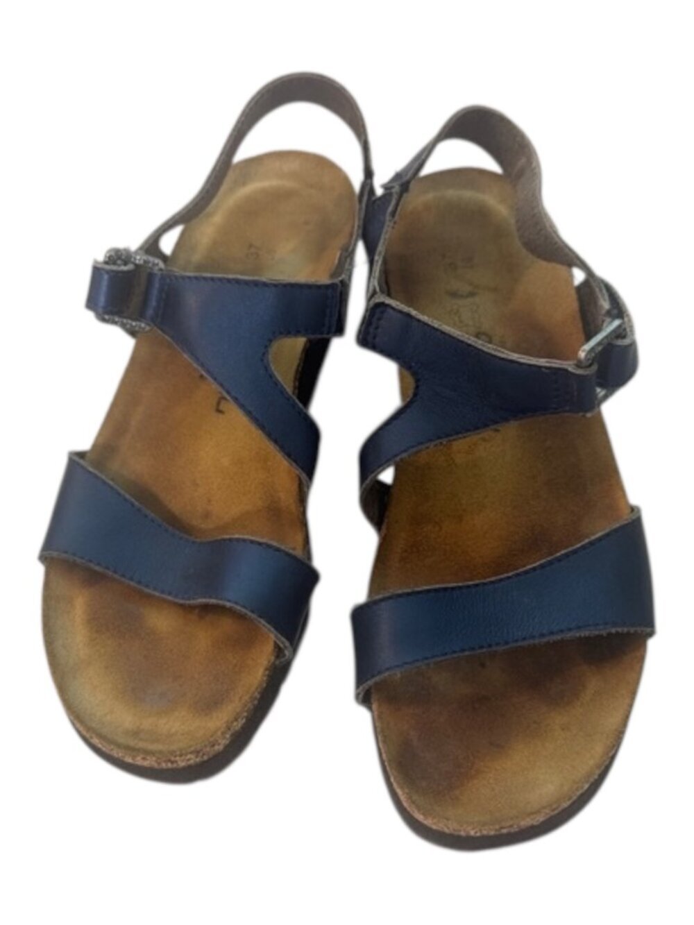 Naot Pamela Slingback Sandals Women's Size 6 US/37EU Navy Leather Multi-Strap